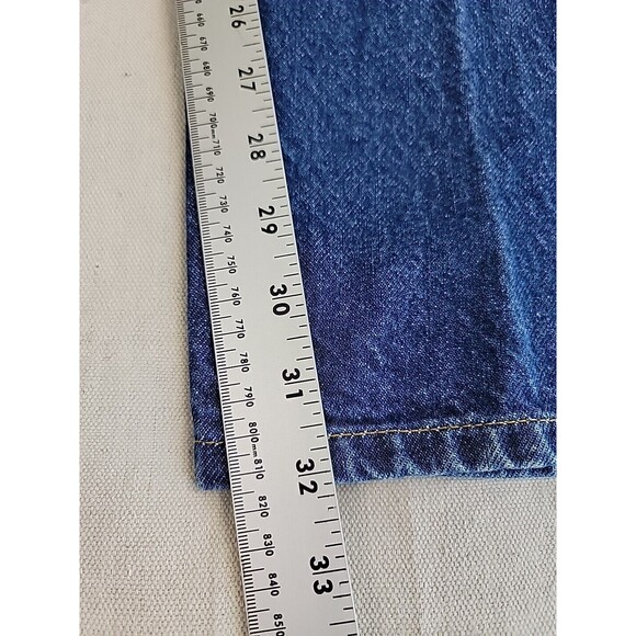 Vintage Levis 505 Jeans Mens 33x32 Straight High Rise Blue Cotton 90s - Picture 3 of 16